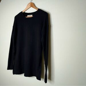 LOFT Black Crew Neck Sweater